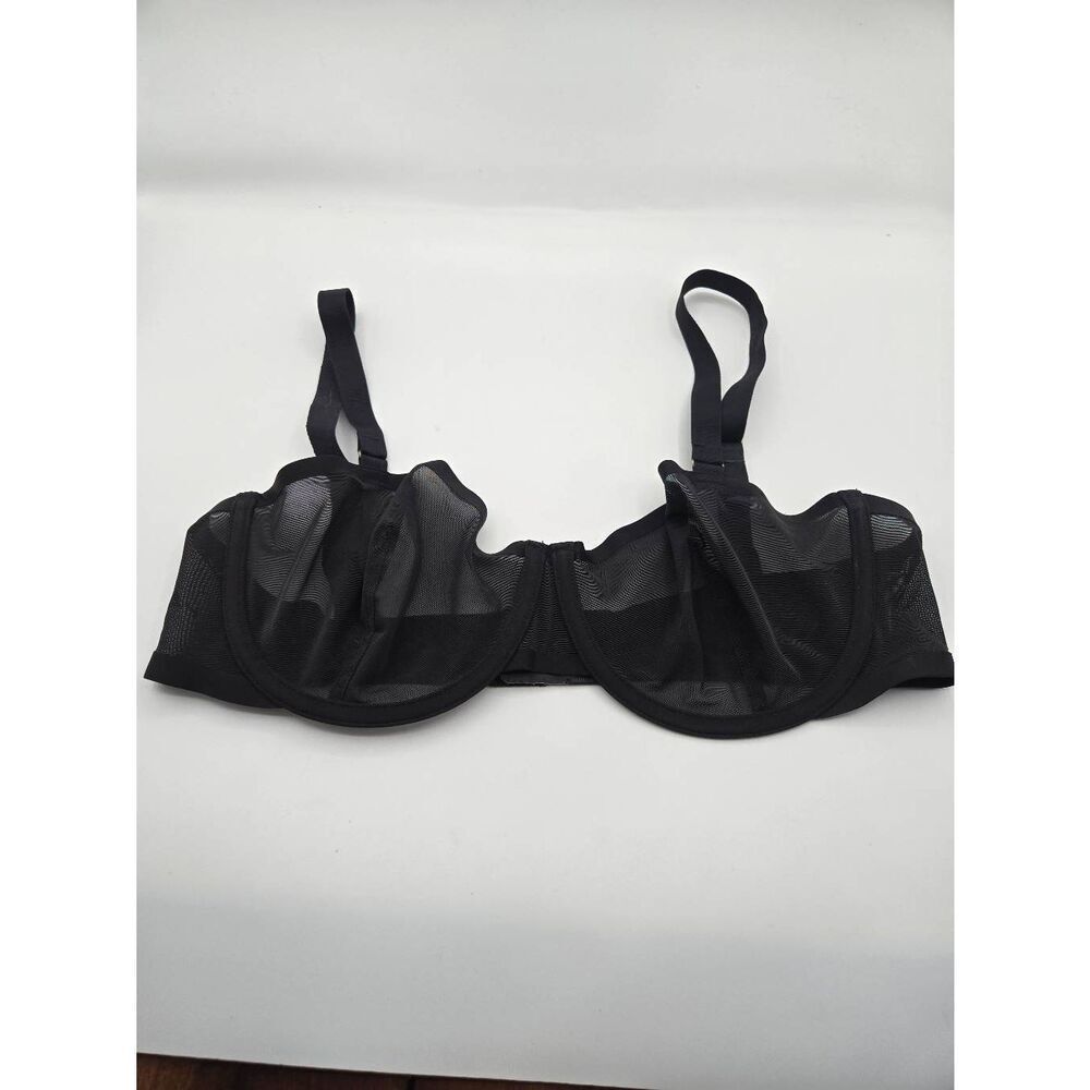 Cuup Bra Size 36D The Balconette Bra Black Underwire